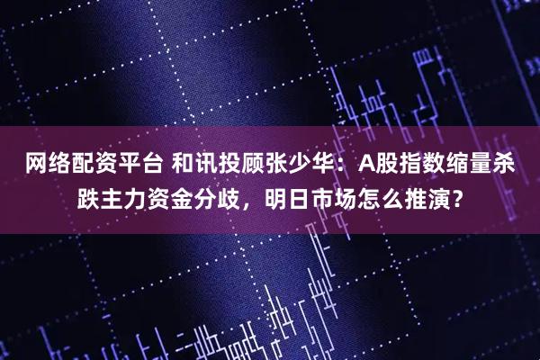网络配资平台 和讯投顾张少华：A股指数缩量杀跌主力资金分歧，明日市场怎么推演？